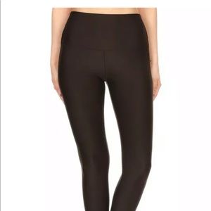 Black High Ruse Sheen legging